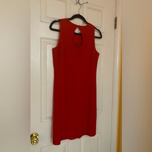 Liz Claiborne Vibrant Red Midi Dress